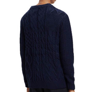 2026 High Quality 100% Cotton Breathable Quick Dry Anti-Wrinkle Winter Knitted Sweaters with Cotton Liner Custom Logo OEM - Product Image 2