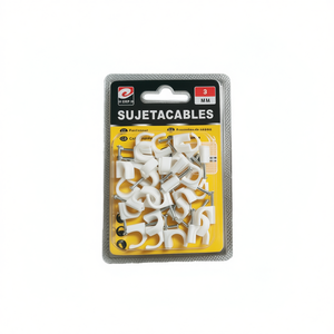 Clips en plastique de 9 mm pour la gestion des câbles et accessoires - Product Image 1