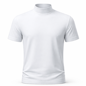 เสื้อคอเต่าแขนสั้นแบบสั่งทำขายส่งสำหรับผู้ชาย - ผู้ผลิต OEM และผู้จัดจำหน่ายขายส่ง - Product Image 1