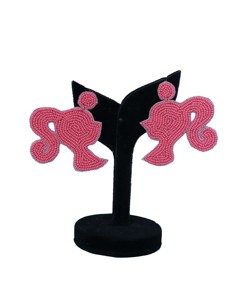 Pendientes de Joyería de Algodón con Cuentas Clásicos Hechos a Mano, Ligeros y Personalizados, con Detalle de Bordado, Base Personalizada MULTI CRAFT - Product Image 2