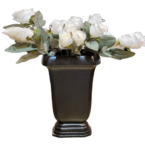 Florero de Metal de Color negro para decoración de mesa, jarrón de decoración de escritorio para oficina y hoteles para decoración de plantas y flores - Product Image 1