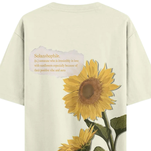 T-shirt Homme Oversize à Col Rond et Manches Courtes, Motif Tournesol, Imprimé Floral, Style Streetwear Décontracté, Vente en Gros, Vêtements de Mode Personnalisés - Product Image 4