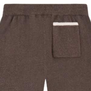 Men Knitted Jogger <b>Pants</b> Casual Sweatpants Brown Elastic Waist Streetwear Lounge Wear Trousers Relaxed Fit Knit Bottoms Mens - Product Image 4