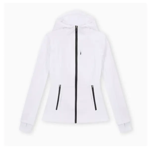 MOON WEARS Women's Hooded <b>Yoga</b> <b>Jacket</b>-Knitted Activewear Fitness <b>Jacket</b> Quick Dry Breathable Spandex/Polyester Material Cotton - Product Image 5