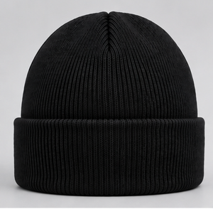 Wholesale Hunting Beanie <b>Hat</b> Custom Leather Logo Acrylic Wool Knitted Thermal <b>Winter</b> Skull Cap Private Label for <b>Men</b> Women - Product Image 1