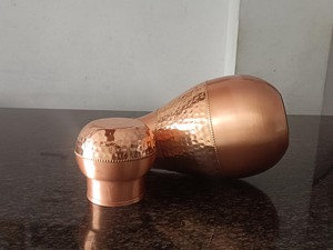 Textured Copper Vintage Luxury <b>Large</b> Capacity Leak Proof <b>Water</b> <b>Bottle</b> for Home Use - Product Image 5