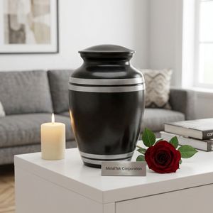 Wholesale Metal Cremation Urn <b>for</b> Human <b>Ashes</b> Custom Adult Funeral Memorial Urn High Quality Metal Urns Supplier Manufacturer - Product Image 1