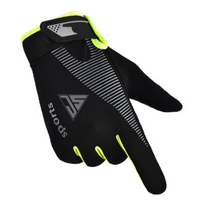 Guantes de invierno con pantalla táctil, guantes cálidos para clima frío, ideales para correr y andar en bicicleta, hechos de tela elástica, con estampado de silicona - Product Image 2