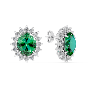 Boucles d'oreilles en argent 925 avec diamant de laboratoire pour femmes, certifiées IGI, RJC, ODM, OEM, fabricant éthique de bijoux fins, vente en gros EA502229 - Product Image 3