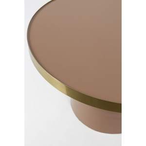 Style Revolution Modern Round Coffee <b>Table</b> With Tempered Glass <b>Top</b> And <b>Resin</b> Base 57 Cm Diameter Living Room Furniture - Product Image 2