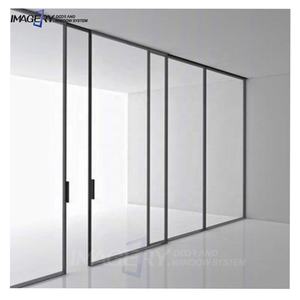 <span class=keywords><strong>Porte</strong></span> <span class=keywords><strong>coulissante</strong></span> en aluminium à isolation thermique insonorisée à simple vitrage de marque Imagery sans <span class=keywords><strong>rail</strong></span> inférieur - Product Image 5