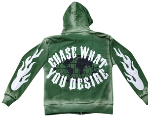 Ensemble de survêtement à capuche zippé en gros, haute qualité, 100 % coton molletonné, personnalisable avec logo, unisexe - Product Image 4