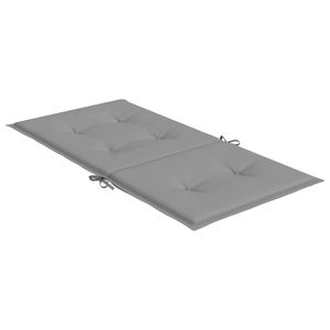 Juego de 2 Cojines para Sillas de Exterior, Respaldo Bajo, Tela Oxford Gris, 100% Poliéster, Duraderos y Elegantes - Product Image 5