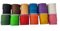Cordon en coton ciré de haute qualité, tailles personnalisées, pour macramé, artisanat DIY, bijoux, suspensions murales, bracelets, options de couleurs personnalisées