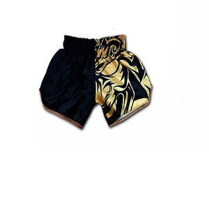 Shorts de Muay Thai et de Jujitsu pour hommes, respirants, imprimés, pour la gym, décontractés, avec cordon de serrage à la taille, en nylon et élasthanne, personnalisables - Product Image 4