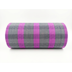 Sustainable Recycled Stripes 100% Nylon PVC Coated Medium Weight <b>Fabric</b> Roll Strong Woven for Reusable Shopping Bags & Tote Bags - Product Image 1