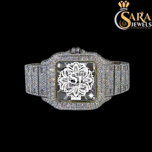 Tendance personnalisé glacé Moissanite diamant montre automatique japon mouvement édition limitée saint valentin cadeau spécial - Product Image 1