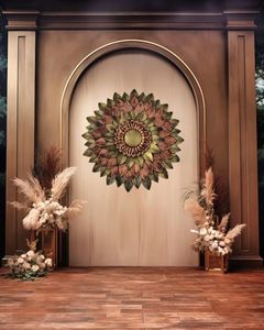 Décoration murale artisanale en métal, fleur élégante, décoration murale décorative pour la décoration de Diwali - Product Image 5
