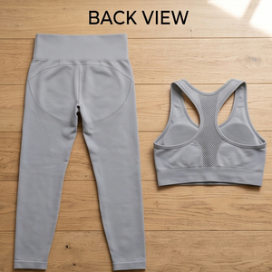 <b>Women</b> Racer-back Bra High Waist Full Length Leggings Yoga Fitness Wear Athletic Wear Set <b>Women</b> <b>Compression</b> Wear Yoga Two Piece - Product Image 6