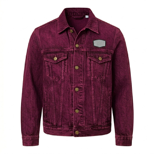 Chaqueta de Mezclilla Ligera para Mujer, Estilo Casual, Color Azul, con Botones, Diseño Sólido, Tejido Transpirable, Ecológico y Resistente al Viento - Product Image 1