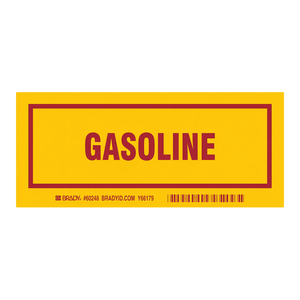 Étiquettes adhésives Brady résistantes à l'huile et aux produits chimiques pour l'identification des conteneurs de carburant - Product Image 2
