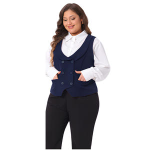 Gilet matelassé polaire sans manches grande taille à double boutonnage pour homme et femme, décontracté, de travail, utilitaire, d'extérieur, personnalisable OEM ODM - Product Image 1