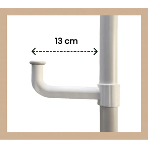 Asta di Tensione Regolabile Fai-da-te da Pavimento a Soffitto, Organizer con Vassoi di Nuovo Stile per Stendibiancheria e Appendiabiti - Product Image 2