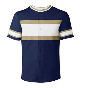 Maillot de baseball raglan personnalisé vierge à col montant, poches et boutons pour homme – Séchage rapide, respirant, anti-plis, haute qualité, OEM - Product Image 1