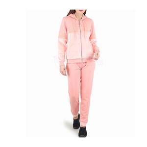 Women's Athletic Zipper Tracksuit Breathable Sweatshirt and Jogger Pants Set for Exercise Travel Relaxation - Product Image 2