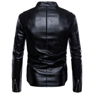 Chaqueta de Motociclista de Cuero Vacuno para Hombre, Estilo Desgastado, con Cierre, Logotipo Personalizado, OEM, ODM, Proveedor Mayorista - Product Image 2