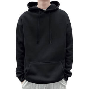 Sweat à capuche rétro imprimé en relief pour hommes et femmes, streetwear, sweat-shirts oversize en molleton, basiques en coton mélangé - Product Image 2