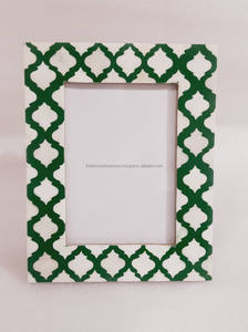 Marco de Fotos de Hueso de Búfalo Real con Rayas Grises y Blancas, el Más Popular y Vendido, 5R, Hecho a Mano, Duradero, Decoración Moderna para el Hogar y Negocios - Product Image 5