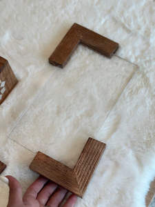 Quemador de incienso geométrico de madera Bakhoor Mabkhara, quemador de carbón para Oud con caja de almacenamiento de acrílico, decoración árabe para el hogar - Product Image 2