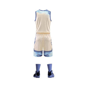 Men's Sublimated Basketball Jersey Set Sleeveless Tank Top Shorts Moisture Wicking Polyester All Seasons Sportswear - Product Image 1