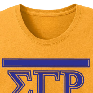 Simple 3 Greek Letter T-<b>Shirt</b> - Sigma Gamma Rho <b>Gold</b> | Greek Sorority <b>Shirt</b> SGRho Apparel Casual Unisex Tee Sorority Gift - Product Image 5