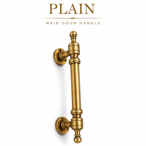 Poignée de porte principale en laiton antique pour portes d'entrée, intérieurs résidentiels et applications de quincaillerie architecturale décorative - Product Image 1
