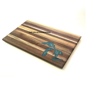 Planche à découper personnalisée avec logo, forme rectangulaire, en bois brun naturel poli – Offre spéciale - Product Image 4