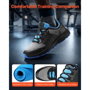 Scarpe da Cross Training Larghe con Punta Ampia e Supporto Arco Plantare Regolabile, Misura US 10, Allacciate per Fitness - Product Image 2