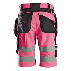 Pantalones Cortos de Trabajo de Seguridad Fluorescentes Impermeables para Hombre con Cinta Reflectante, Ropa de Trabajo de Alta Visibilidad - Product Image 6