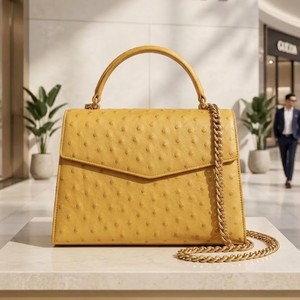 Bolso de Mano Clásico de Moda Vintage de Cuero Genuino para Mujer con Asa Superior Desmontable y Bolsillo para Teléfono Celular, Diseño Portátil - Tamaño Personalizado - Product Image 4