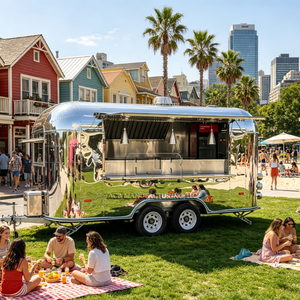 Vente d'usine ACB : Remorque alimentaire en fibre de verre, camion de restauration mobile avec cuisine complète pour restaurants de hot-dogs et de glaces - Product Image 4