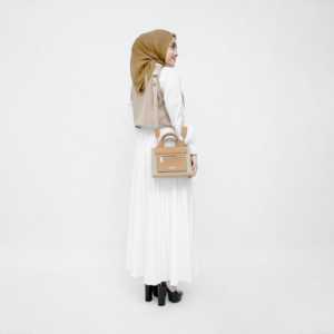 Bolso de Mano Retro de Fábrica, Nuevo Estilo, Contraste de Color, Gran Capacidad, Tipo Cubo, Cuero PU, Costuras a Contraste, Bolsos de Mensajero para Mujer - Product Image 2