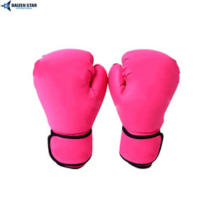 Guantes de Boxeo de PU al por Mayor, Guantes de Entrenamiento y Sparring de Cuero Sintético Duradero con Correa de Velcro en la Muñeca - Product Image 2