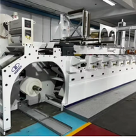 Machine d'impression flexographique automatique à bande étroite pour étiquettes, système d'impression industriel haute vitesse pour étiquettes et emballages