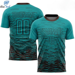 High Quality Custom Sublimated Team Jersey Breathable Athletic T-Shirt Short Sleeve Football Sports Clubs Wholesale OEM Service - Product Image 5