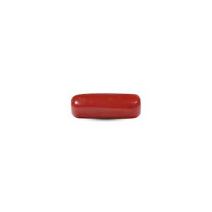 Natural Red Coral Oval Cabochon 6.75 Carat Loose Gemstone for Fine Jewelry - Product Image 3
