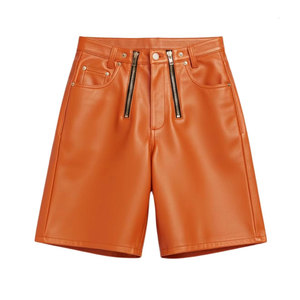 High Quality New Arrival Custom Fashion Wear OEM/ODM Service Premium <b>Pu</b> Leather <b>Shorts</b> Men Lawd Sports High Street Waterproof - Product Image 1