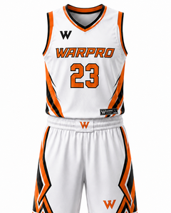 Ensemble de maillot de basket-ball sublimé WARPRO Elite – Débardeur sans manches et short anti-humidité, ensemble de vêtements de sport haut de gamme pour le basket-ball - Product Image 1