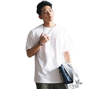 Camiseta de Manga Corta con Cuello Redondo, Color Sólido, Informal, Simple, con Logotipo Personalizado Bordado o Impreso, en Blanco y Negro - Product Image 3