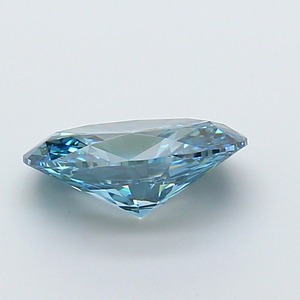 Diamant ovale CVD de 2,04 carats, cultivé en laboratoire, couleur bleu vif fantaisie, clarté VS2, polissage excellent, bijou de fiançailles de luxe, pierre précieuse - Product Image 2